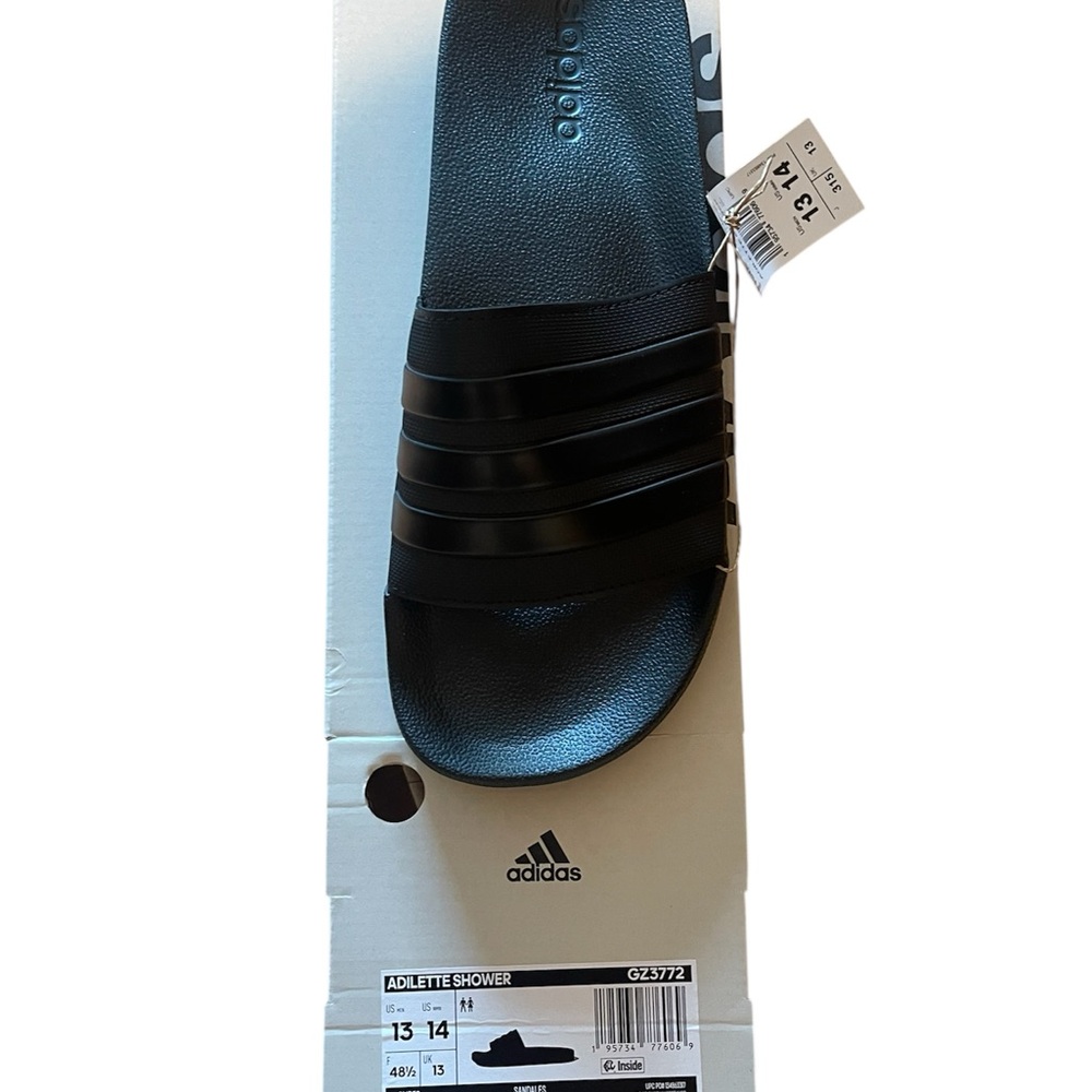 Adidas Black Adilette Shower Slides